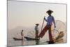 Intha Fisherman, Shan State, Inle Lake, Myanmar (Burma)-Peter Adams-Mounted Photographic Print