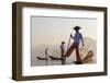 Intha Fisherman, Shan State, Inle Lake, Myanmar (Burma)-Peter Adams-Framed Photographic Print