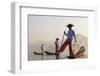 Intha Fisherman, Shan State, Inle Lake, Myanmar (Burma)-Peter Adams-Framed Photographic Print