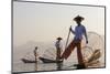 Intha Fisherman, Shan State, Inle Lake, Myanmar (Burma)-Peter Adams-Mounted Photographic Print