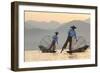 Intha Fisherman, Shan State, Inle Lake, Myanmar (Burma)-Peter Adams-Framed Photographic Print