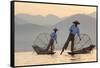 Intha Fisherman, Shan State, Inle Lake, Myanmar (Burma)-Peter Adams-Framed Stretched Canvas