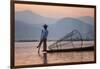 Intha Fisherman, Shan State, Inle Lake, Myanmar (Burma)-Peter Adams-Framed Photographic Print