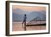 Intha Fisherman, Shan State, Inle Lake, Myanmar (Burma)-Peter Adams-Framed Photographic Print