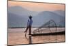 Intha Fisherman, Shan State, Inle Lake, Myanmar (Burma)-Peter Adams-Mounted Photographic Print