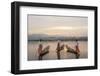 Intha Fisherman, Shan State, Inle Lake, Myanmar (Burma)-Peter Adams-Framed Photographic Print