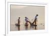 Intha Fisherman, Shan State, Inle Lake, Myanmar (Burma)-Peter Adams-Framed Photographic Print