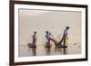 Intha Fisherman, Shan State, Inle Lake, Myanmar (Burma)-Peter Adams-Framed Photographic Print