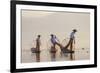 Intha Fisherman, Shan State, Inle Lake, Myanmar (Burma)-Peter Adams-Framed Photographic Print