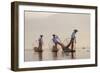 Intha Fisherman, Shan State, Inle Lake, Myanmar (Burma)-Peter Adams-Framed Photographic Print