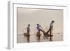 Intha Fisherman, Shan State, Inle Lake, Myanmar (Burma)-Peter Adams-Framed Photographic Print