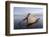 Intha Leg-Rower Fisherman, Inle Lake, Shan State, Myanmar (Burma), Asia-Stuart Black-Framed Photographic Print