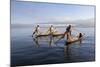 Intha Leg-Rower Fishermen, Inle Lake, Shan State, Myanmar (Burma), Asia-Stuart Black-Mounted Photographic Print