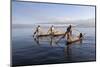 Intha Leg-Rower Fishermen, Inle Lake, Shan State, Myanmar (Burma), Asia-Stuart Black-Mounted Photographic Print