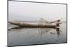 Intha Leg Rowing Fisherman at Dusk, Inle Lake, Nyaungshwe, Shan State, Myanmar (Burma), Asia-Stephen Studd-Mounted Photographic Print