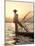 Intha 'Leg Rowing' Fishermen at Sunset on Inle Lake-Lee Frost-Mounted Photographic Print