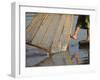 Intha Man Fishing with Cone Shaped Net, Inle Lake, Shan State, Myanmar-Jane Sweeney-Framed Photographic Print