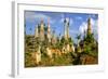 Inthein (Indein), Paya Shwe Inn Thein, Group of Stupas Dated 17th to 18th Century-Nathalie Cuvelier-Framed Photographic Print