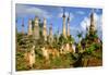 Inthein (Indein), Paya Shwe Inn Thein, Group of Stupas Dated 17th to 18th Century-Nathalie Cuvelier-Framed Premium Photographic Print