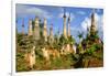 Inthein (Indein), Paya Shwe Inn Thein, Group of Stupas Dated 17th to 18th Century-Nathalie Cuvelier-Framed Photographic Print