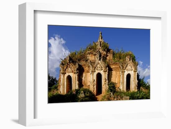 Inthein (Indein), Paya Shwe Inn Thein, Group of Stupas Dated 17th to 18th Century-Nathalie Cuvelier-Framed Photographic Print