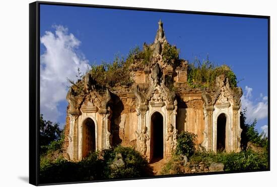 Inthein (Indein), Paya Shwe Inn Thein, Group of Stupas Dated 17th to 18th Century-Nathalie Cuvelier-Framed Stretched Canvas