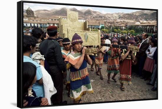 Inti Rayma Festival, Cuzco, Peru, South America-Rob Cousins-Framed Stretched Canvas
