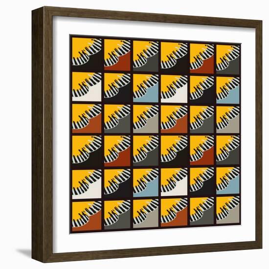 Inti Wing Grid-Belen Mena-Framed Giclee Print