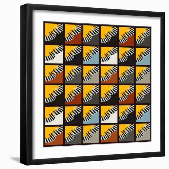 Inti Wing Grid-Belen Mena-Framed Giclee Print