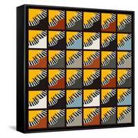 Inti Wing Grid-Belen Mena-Framed Stretched Canvas