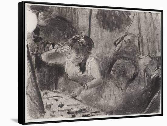 Intimacy, c. 1877-80-Edgar Degas-Framed Stretched Canvas