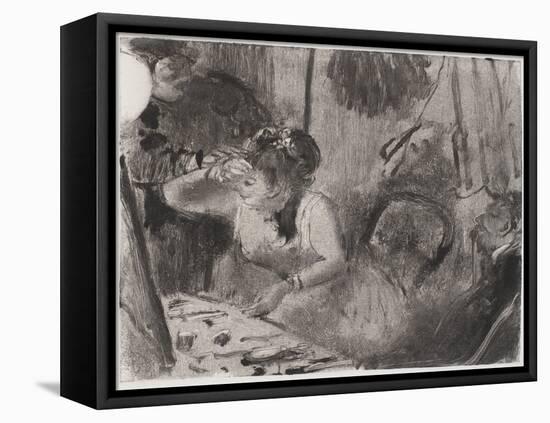 Intimacy, c. 1877-80-Edgar Degas-Framed Stretched Canvas