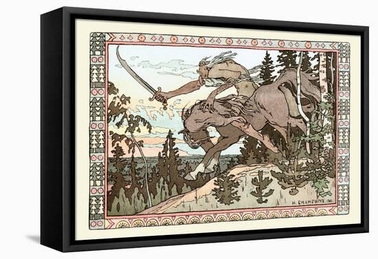 Into Battle-Ivan Bilibin-Framed Stretched Canvas