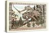 Into Battle-Ivan Bilibin-Stretched Canvas