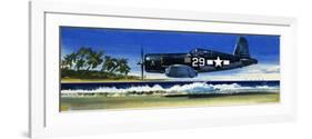 Into the Blue: American War-Planes-Wilf Hardy-Framed Premium Giclee Print