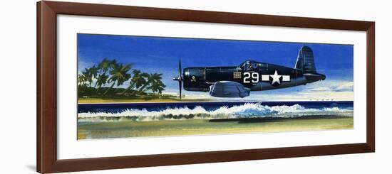 Into the Blue: American War-Planes-Wilf Hardy-Framed Premium Giclee Print