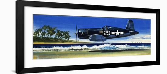 Into the Blue: American War-Planes-Wilf Hardy-Framed Giclee Print