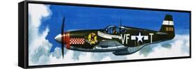 Into the Blue: American War-Planes-Wilf Hardy-Framed Stretched Canvas