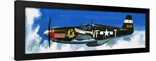 Into the Blue: American War-Planes-Wilf Hardy-Framed Giclee Print