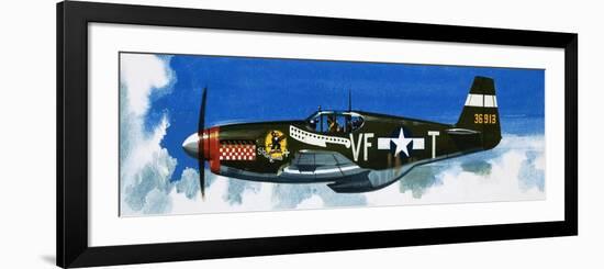 Into the Blue: American War-Planes-Wilf Hardy-Framed Giclee Print