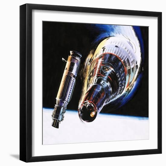 Into the Blue: Emergency in Space-Wilf Hardy-Framed Giclee Print