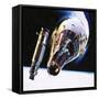 Into the Blue: Emergency in Space-Wilf Hardy-Framed Stretched Canvas