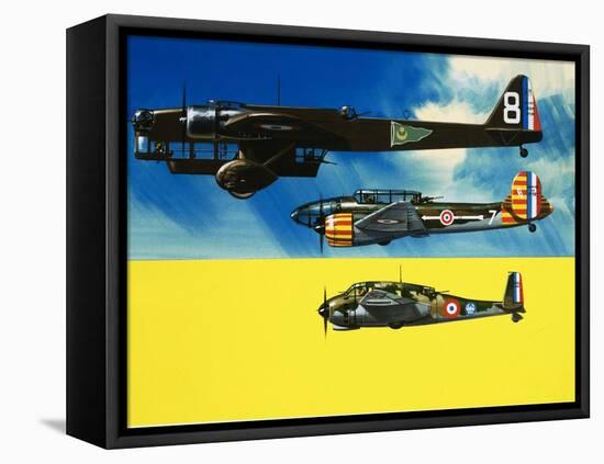 Into the Blue: French Aircraft of World War II-Wilf Hardy-Framed Stretched Canvas