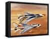 Into the Blue: Thunderbirds-Wilf Hardy-Framed Stretched Canvas