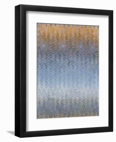 into the Blue-Ricki Mountain-Framed Art Print