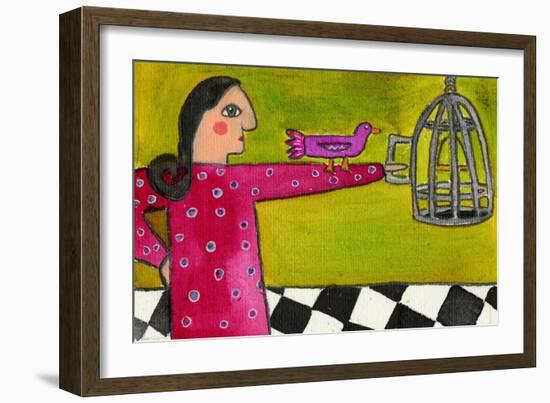 Into the Cage You Go-Wyanne-Framed Giclee Print