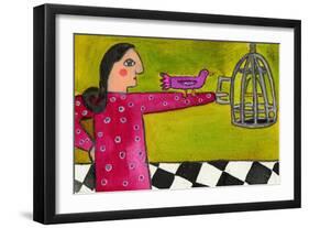 Into the Cage You Go-Wyanne-Framed Giclee Print