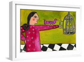 Into the Cage You Go-Wyanne-Framed Giclee Print