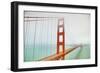 Into the Fog at Golden Gate Bridge, San Francisco-Vincent James-Framed Photographic Print