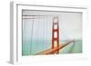 Into the Fog at Golden Gate Bridge, San Francisco-Vincent James-Framed Photographic Print